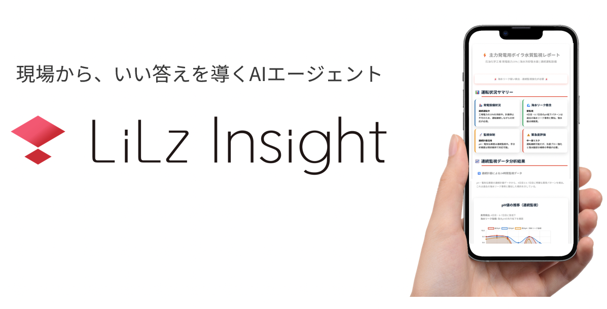 LiLz、AIエージェントによる点検レポート自動作成サービス 「LiLz